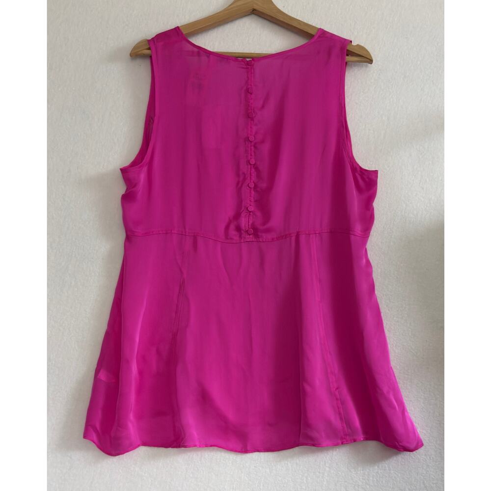 NWT Banana Republic 100% Silk Tank Top XL Pink - Picture 3 of 9